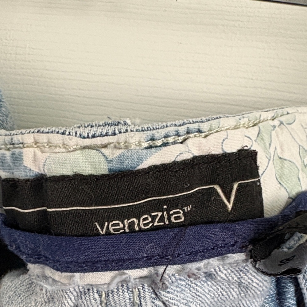 Vintage Y2K Lane Bryant Venezia Light Blue Embroidered Straight Leg Boho Jeans - Picture 2 of 11